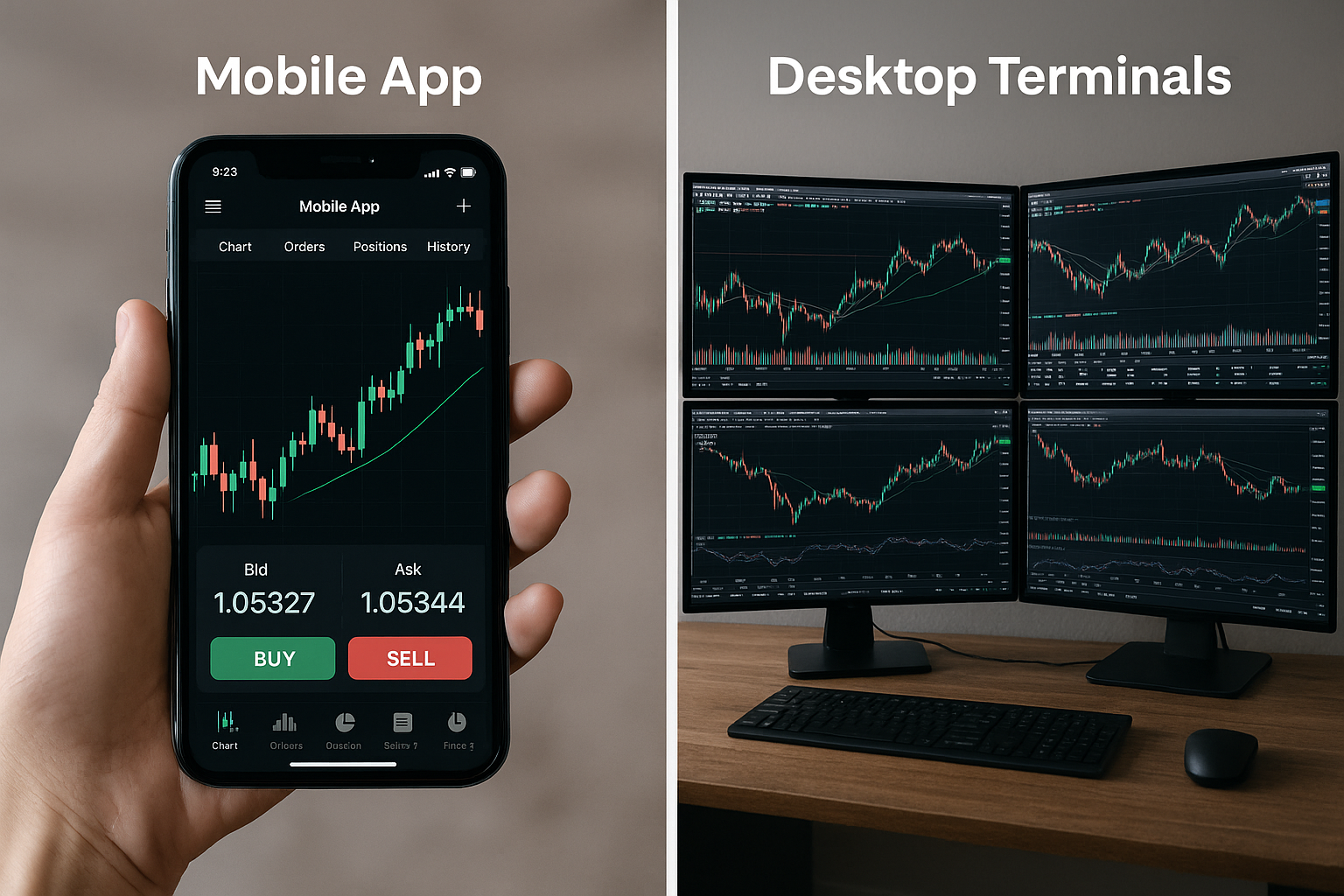 Mobile Apps vs. Desktop Terminals