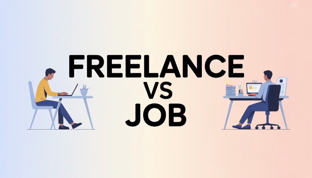 Comparing Full-Time Salary Jobs and Freelancing Paths